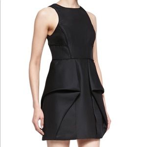 Tibi Simona Sleeveless Origami Dress- Black
